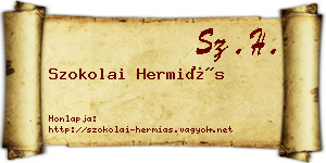 Szokolai Hermiás névjegykártya
